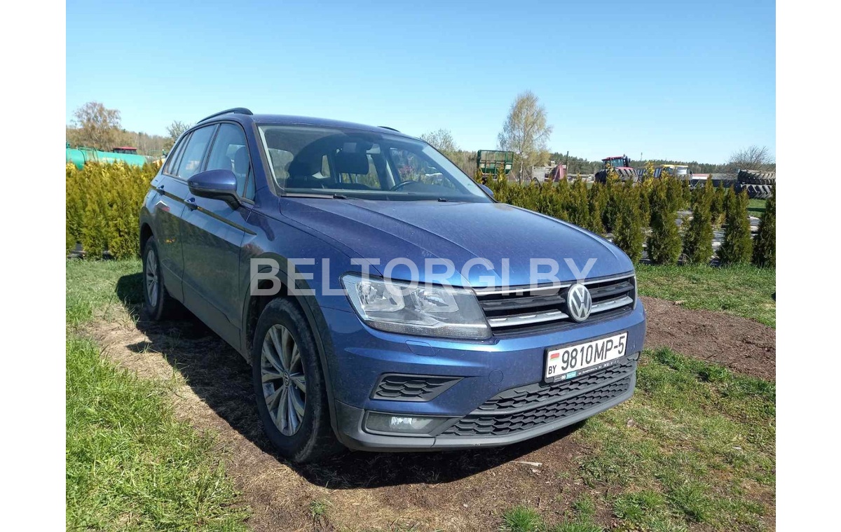 Легковой внедорожник универсал VOLKSWAGEN TIGUAN, 2018 г.в., рег. знак 9810  МР-5, кузов №XW8ZZZ5NZJG225337, цвет ярко-синий Минская обл.