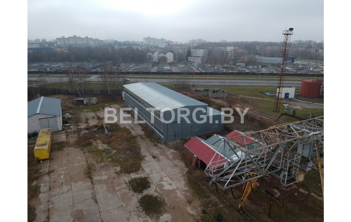 Прирельсовый склад возвратной тары с инв. № 630/С-54978 общ. пл 738,5  кв.м., по адресу: г. Молодечно, ул. Либаво-Роменская,161-1 Минская обл.