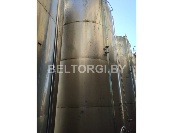 Резервуар вертикальный из нержавеющей стали РВ-40 С,40м3 инв. № 997