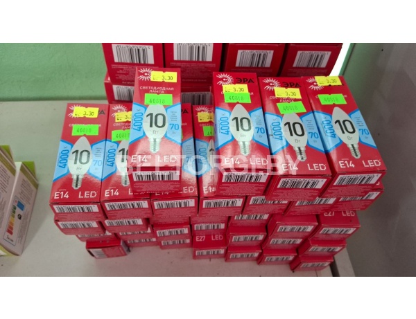Лампочка светодиодная ЭРА RED LINE LED A60-10W-840-E27 R Е27 / E27 10 Вт груша нейтральный белый све /Китай/ инв 5056396240488