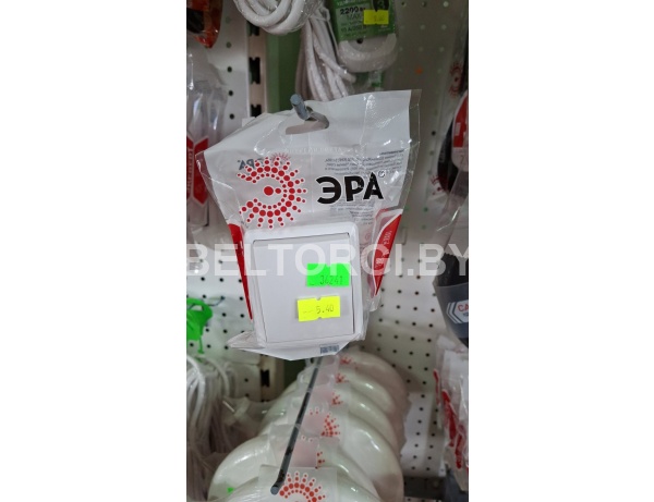 11-1201-01 ЭРА Выключатель, 10АХ-250В, IP20, ОУ, Эра Эксперт, белый (16/160/3200) /Китай/ инв 5055945550979