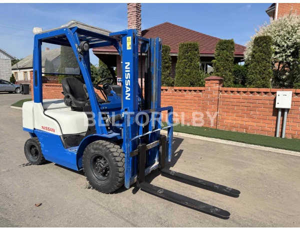 Вилочный погрузчик NISSAN EBT-PTF2, №H3ZP1F2A25D, 2012 г.в., грузоподъемность 2,5 тонн, б/у