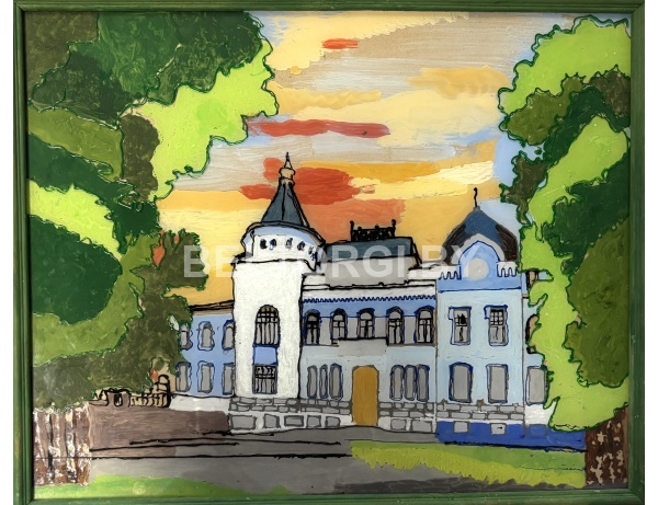 Картина «Поместье на закате», 40х50см, живопись (Шкирандо Ярослав, 12 лет ГУО «Детский дом №5 г. Минска)