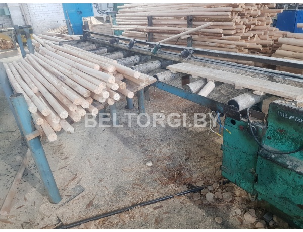 Линия обработки (оцилиндровка древесины) тонкомера диаметром 40-140мм