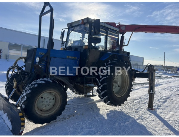 Подъемник монтажный ОПТ-9195 (на тракторе Беларус-920), гос. № ЕВ-3 1981, инв. №3028, 2009 г.в., Заводской (серийный, идент.) №262