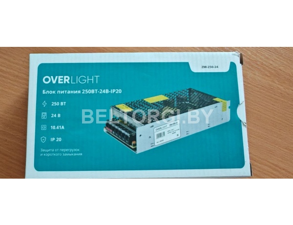 Блок питания ZM-250-24 (24V,250W, 10.42A, IP20)