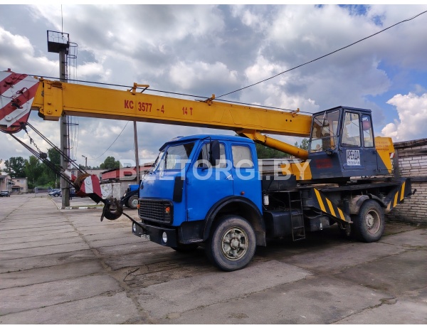Автокран КС-3577-4-1 на шасси МАЗ-5334, 1991 г.в.  № 137800