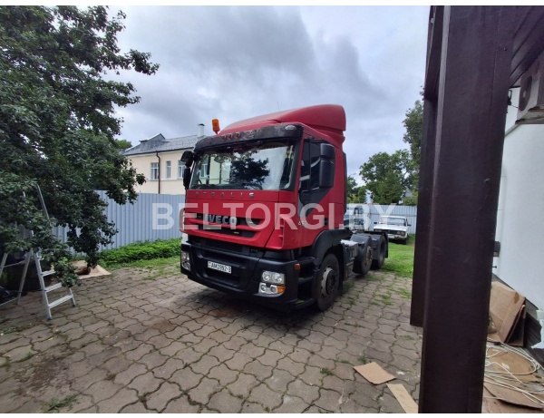 ГРУЗВОВОЙ СЕДЕЛЬНЫЙ ТЯГАЧ IVECO Stralis AT440S45 TX/P, 2008 г.в., ПОЛУПРИЦЕП СПЕЦИАЛЬНЫЙ ПЛАТФОРМА Faymonville STN-3AU, 2005 г.в.
