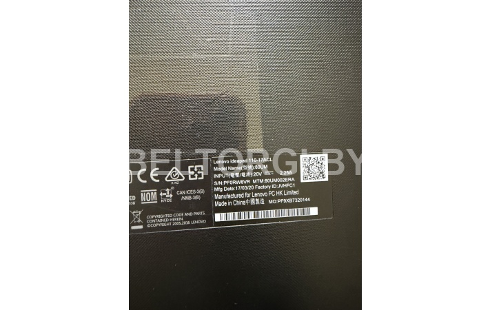 Ноутбук Lenovo IdeaPad110-17ACL, инв. № 48037 — фото 3