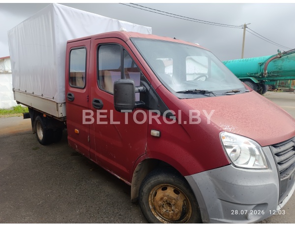 Грузовой бортовой тентовый GAZ А22R32, 2014г.в., № рамы X96A22R32E2596809/А22R22E0027189, дв.Cummins ISF2,8s4129P, 88,3kW, 5МКПП, инв. № 000000304