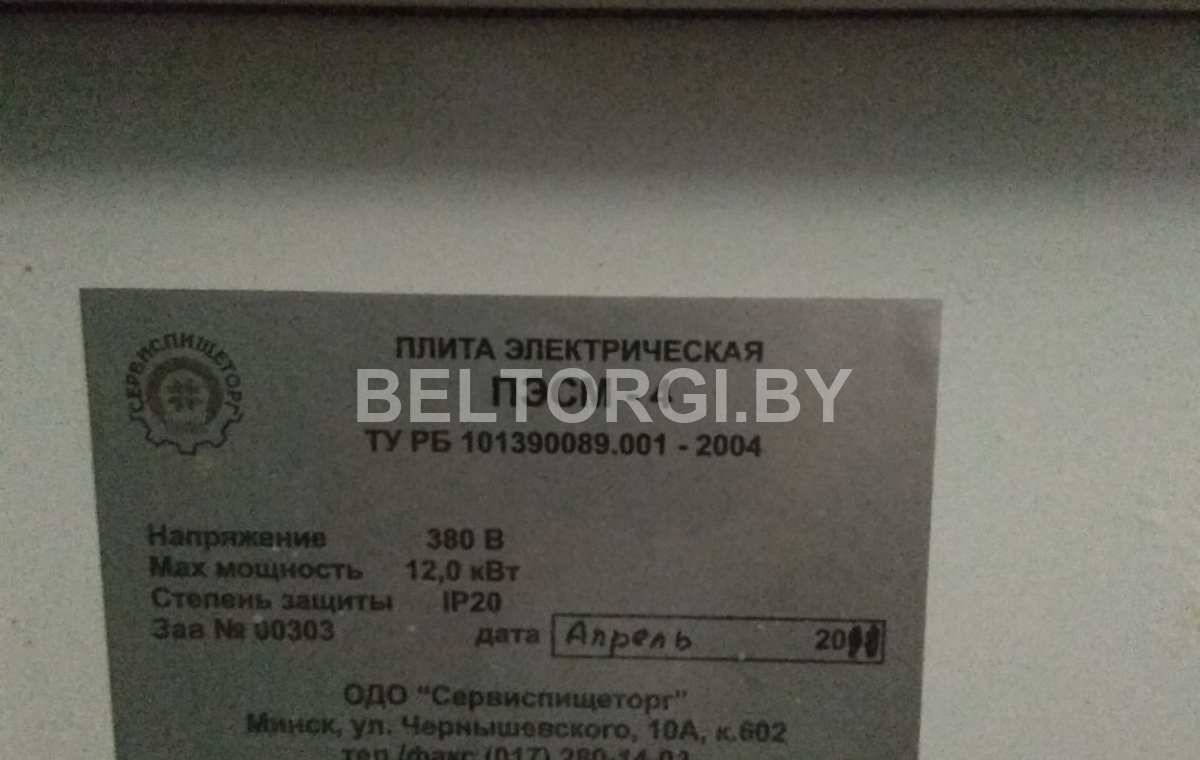 Elektroplita Pesm 4 4 H Konf Bez Zhar Shk Inv 989 God Vypuska 2011 Mogilevskaya Obl Belynichskij R N Ag Vishov Ul Melioratorov D 20